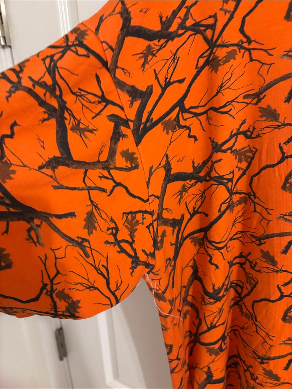 Bright Orange Tree-Branch Pattern Tee - Picture 4 of 6